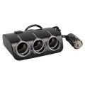 Olesson 1506 12-24V Çift USB Girişli 120W 80 CM Kablolu 3'LÜ Araç Çakmak Çoklayıcı