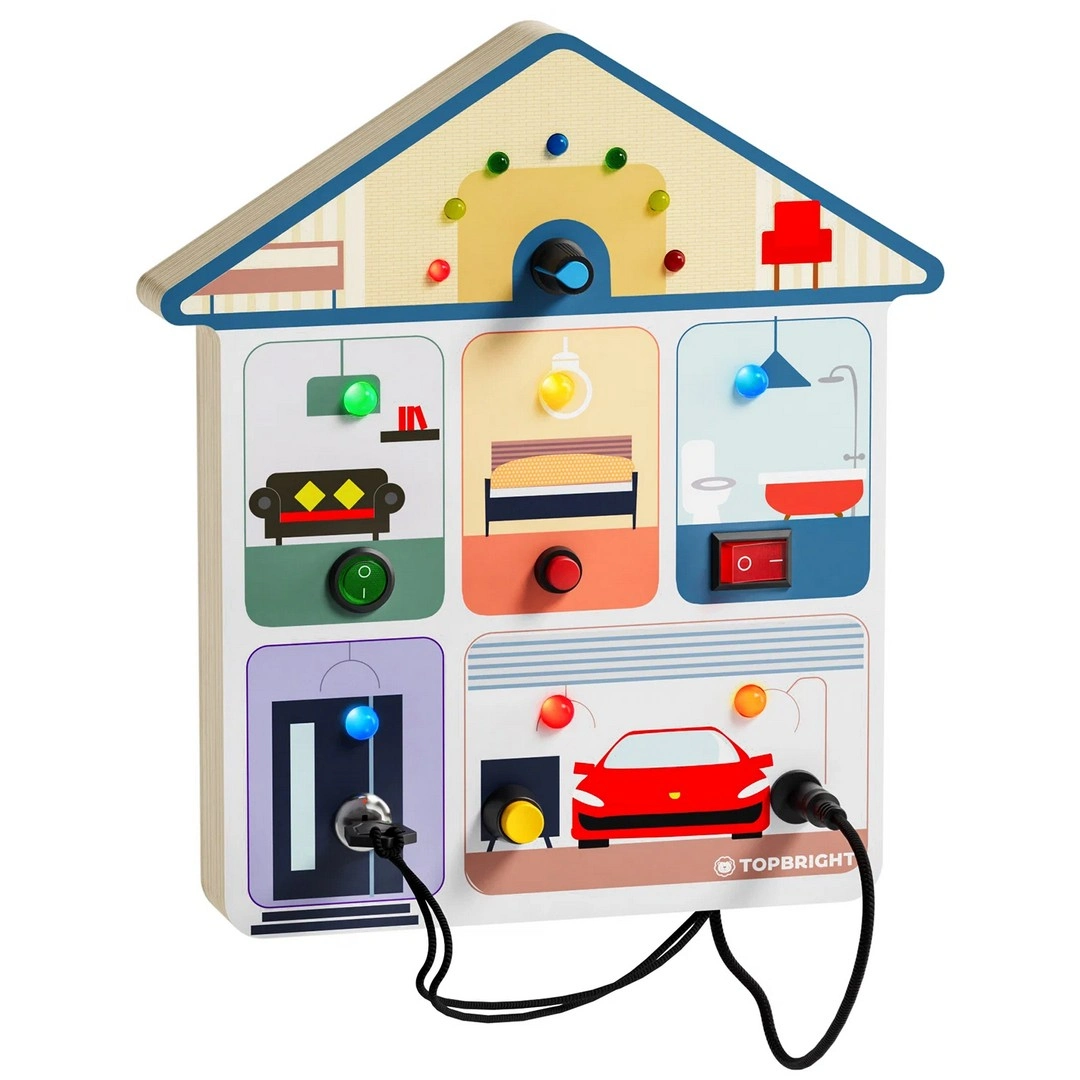 Top Bright Ahşap Oyuncaklar Alarm Evi