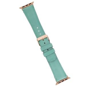 Apple Watch Uyumlu Deri Kordon 42-44-45mm BRN7 Yeşil