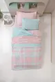 Cotton Box Genç Ranforce Nevresim Takımı Tek Kişilik Liora Pembe