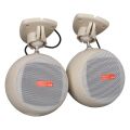 MagicVoice MV-12 7.5 CM 20 Watt Komütatörlü Hat Trafolu Krem Beyazı Sütun Sarkık Hoparlör (2'li Takım)
