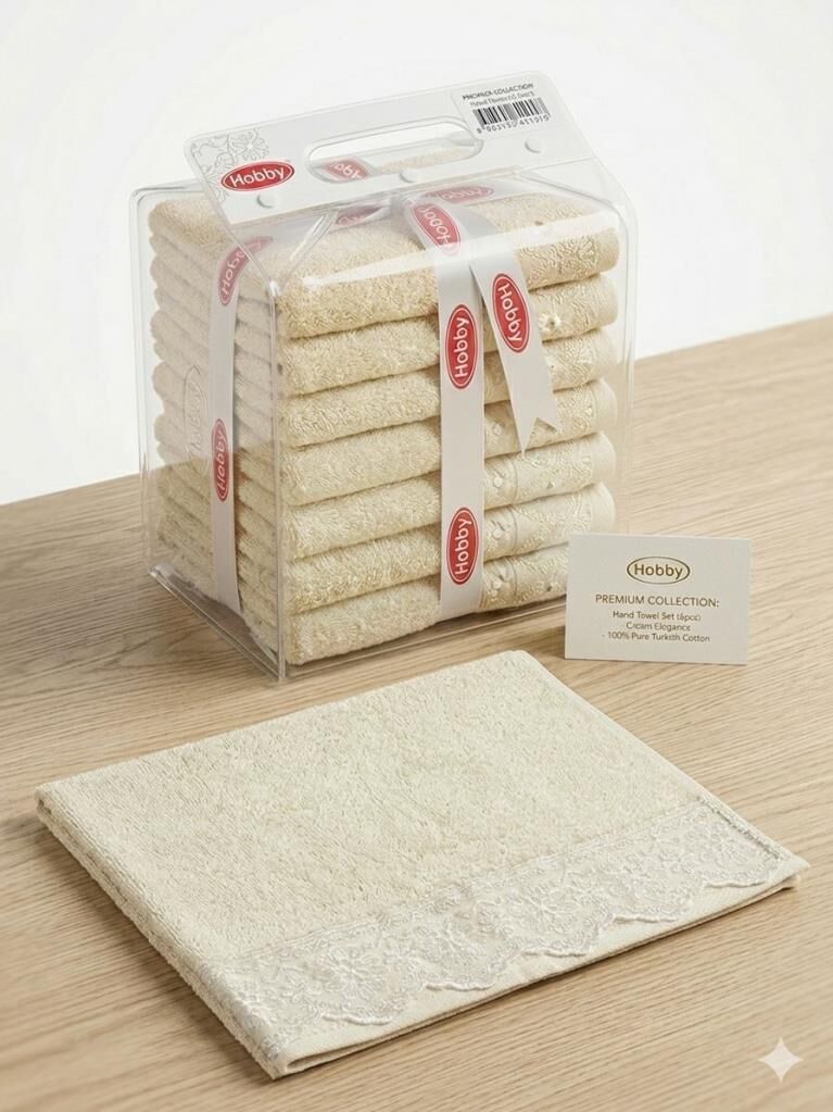 Hobby Rainbow 30X50 10´lu Mutfak Havlusu Krem