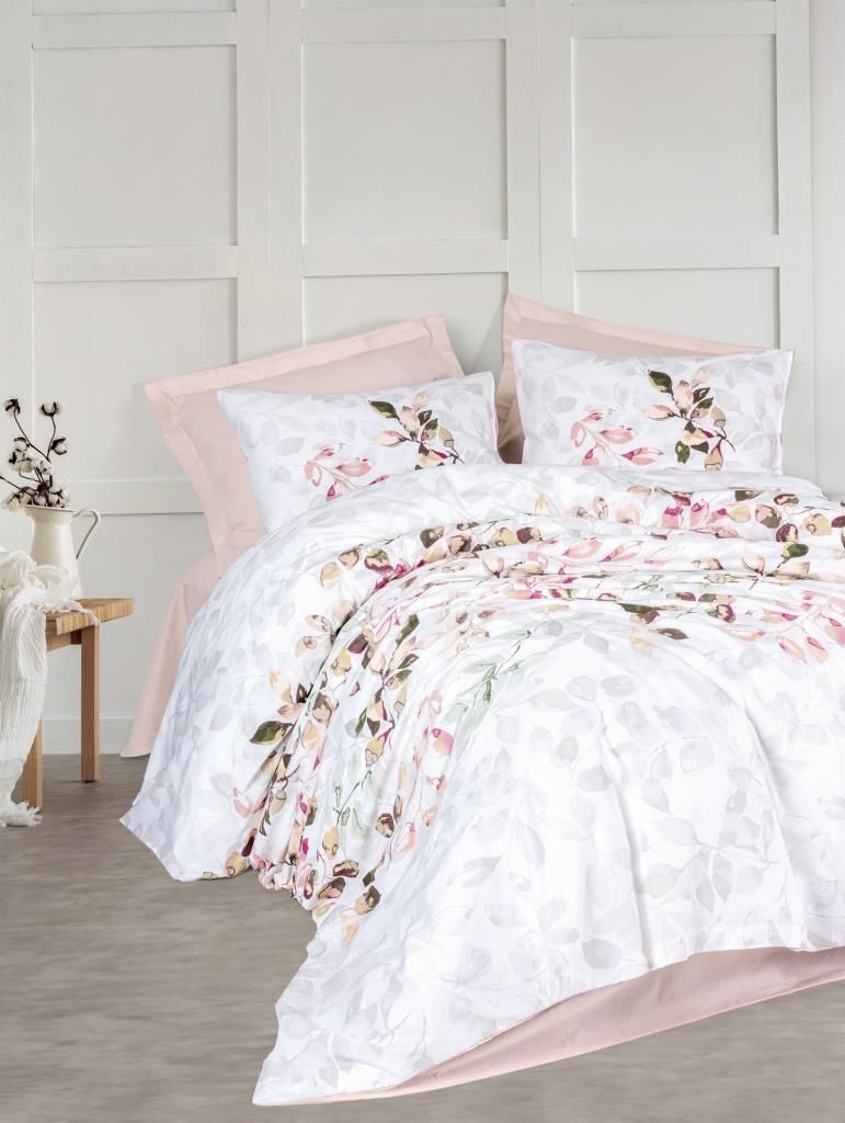 Cotton Box Modeline Ranforce Nevresim Takımı Çift Kişilik Brice Bej