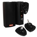 MagicVoice MV-19 2x7.5 CM 40 Watt Komütatörlü Hat Trafolu Siyah Sütun Hoparlör (2'li Takım)