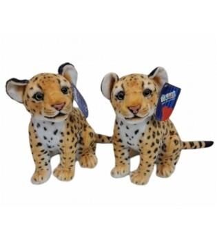 PL50134 25 CM OTURAN KÜÇÜK KAHVERENGİ LEOPAR - 1 Adet Fiyatıdır
