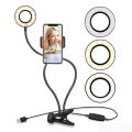 Powermaster PM-2577 Masa Sabitlemeli 3000K-5000K-6500K Selfie Işıklı Telefon Tutacağı Akrobat 2in1