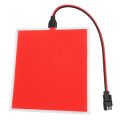 Powermaster PM-37728 100x100mm Elektrominesans (EL) 3V Led Panel Kırmızı Aydınlatmalı Esnek Yapı