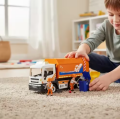 Power Planet City Sesli ve Işıklı Sök Tak Turuncu Çöp Kamyonu
