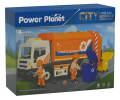 Power Planet City Sesli ve Işıklı Sök Tak Turuncu Çöp Kamyonu