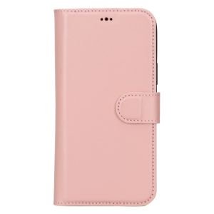 Apple iPhone 15 Plus Uyumlu Deri Cüzdanlı Kılıf MWWN NU2 Pembe