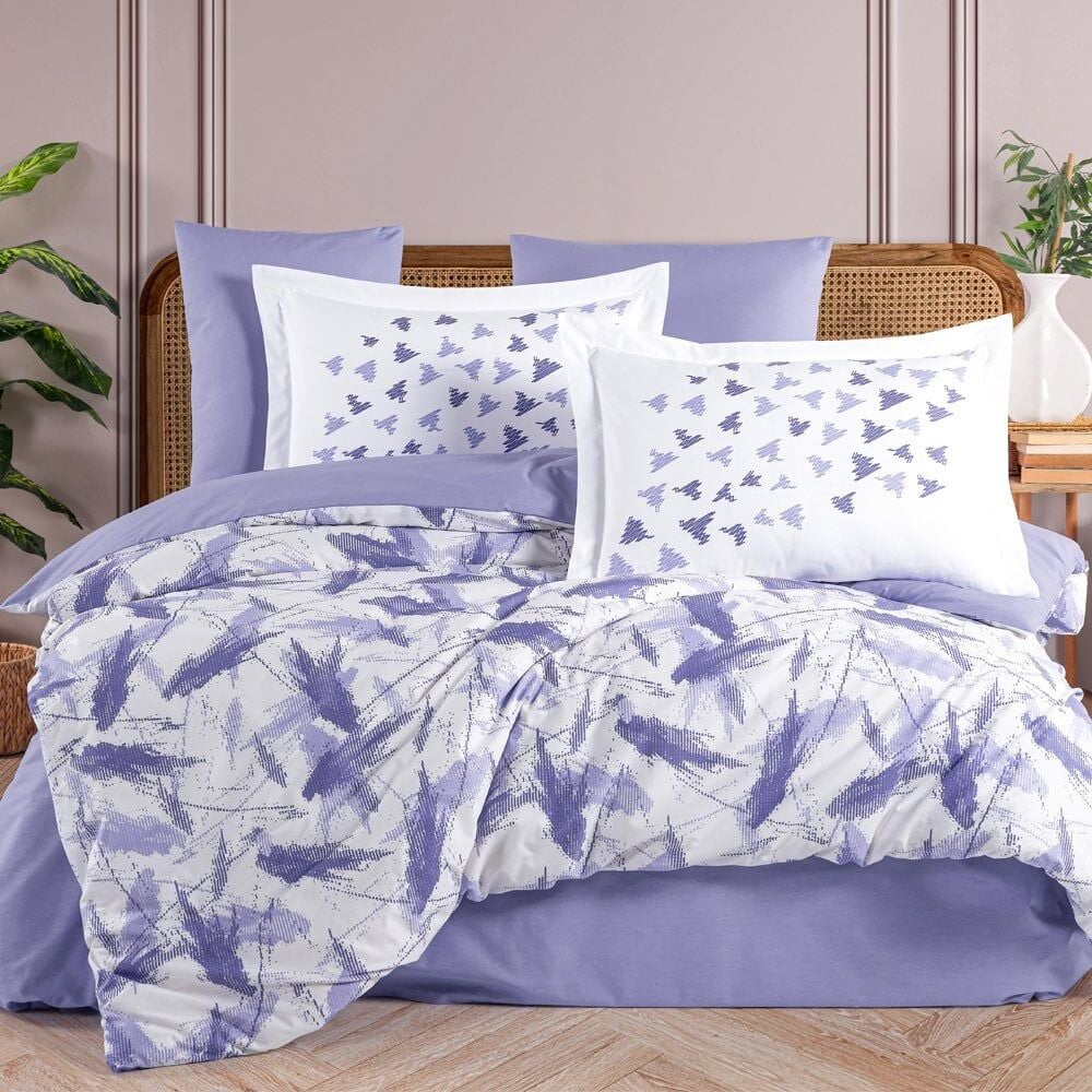 Hobby Tek Kişilik Poplin Nevresim Takımı Silva Lila
