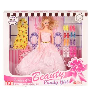 207 Ayakkabı Setli Candy Girl Bebek - Stokta Olan Model Gönderilir