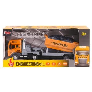 KLX800-241-42-43-44 Işıklı Müzikli İnşaat Tırı 1:24 -  1 Adet Stokta Olan Gönderilir