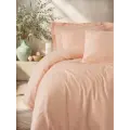 Cotton Box Plaid Çift Kişilik Nevresim Takımı Somon