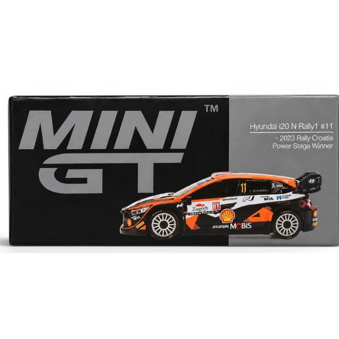 Mini GT 1/64 Hyundai i20 N Rally1 Power Stage Winner - MGT0972-L