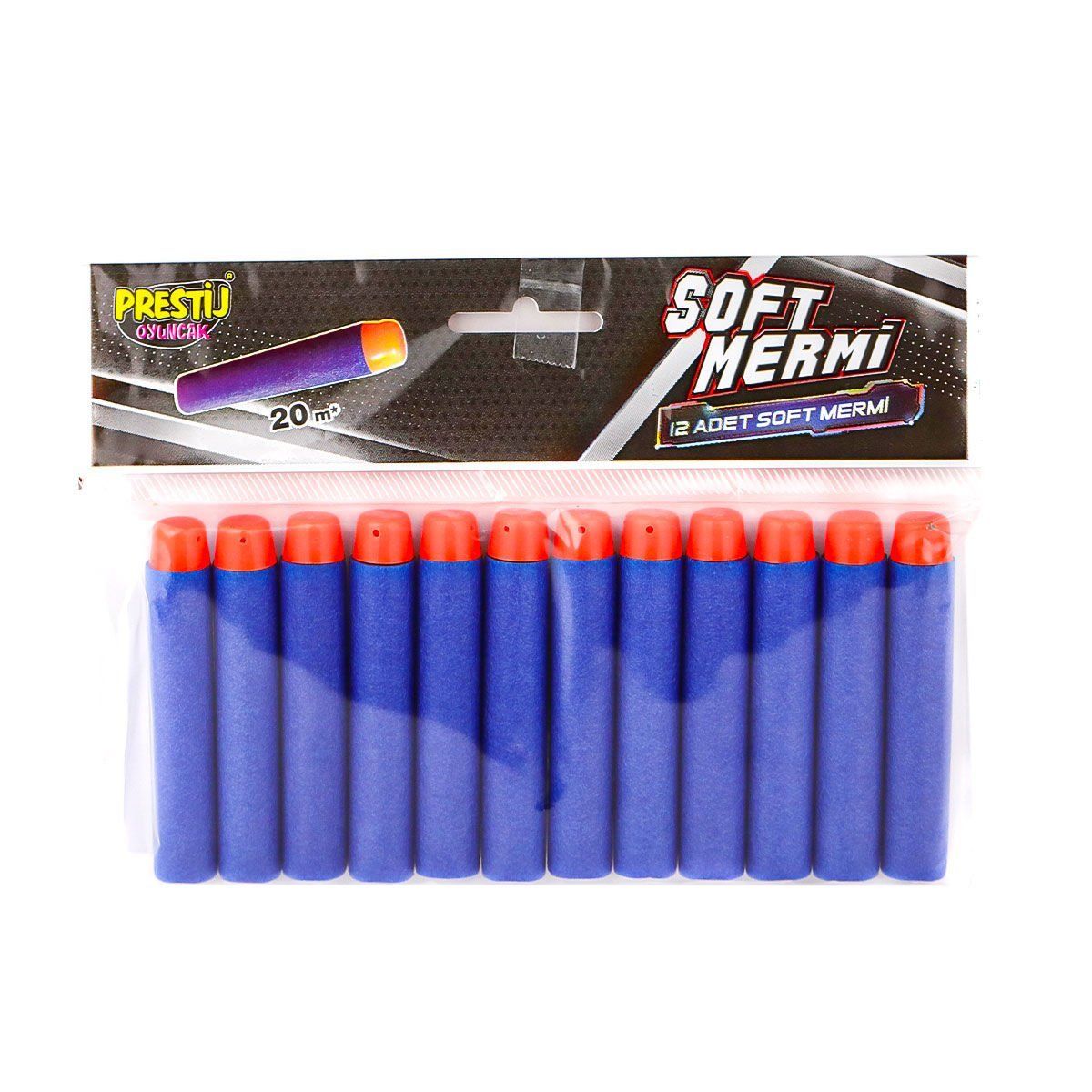 FAB BK 001  Yedek Yumuşak Dart Mermisi  12 Adet Soft Mermi
