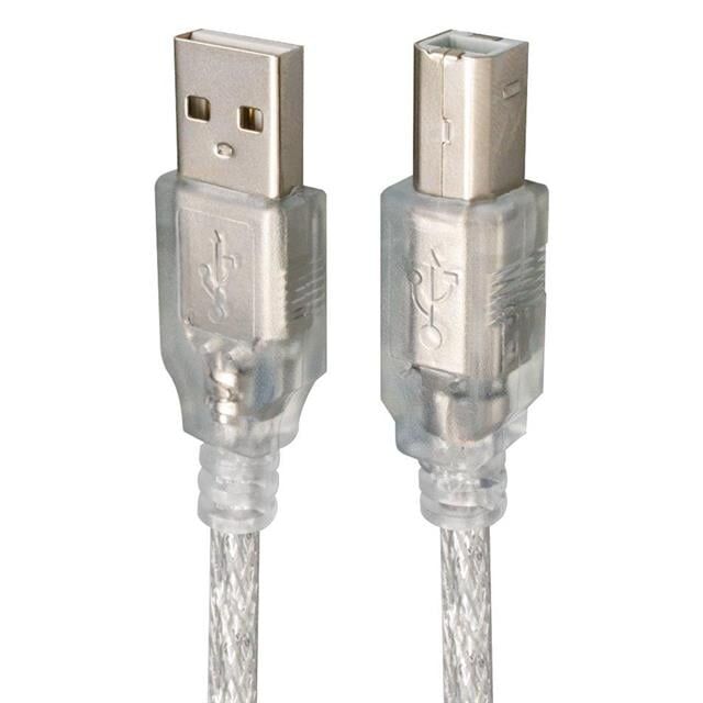 Powermaster PM-13012 Şeffaf 1.5 Metre USB 2.0 Yazıcı Kablosu