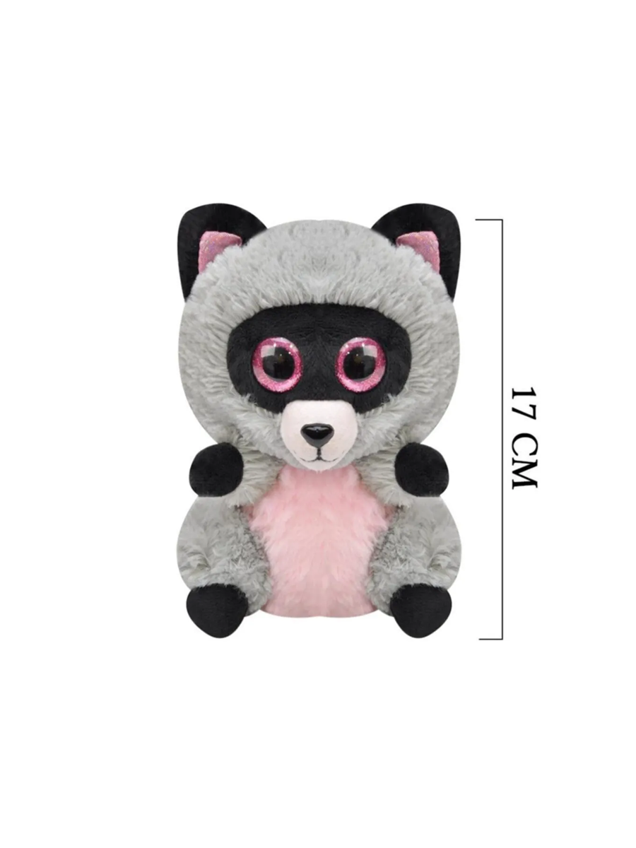 Selay 17 Cm Peluş Rakun Gri 3367
