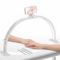 Trled F-550A AB-Pembe Elmas Desenli 55cm Katlanabilir Masa Lambası