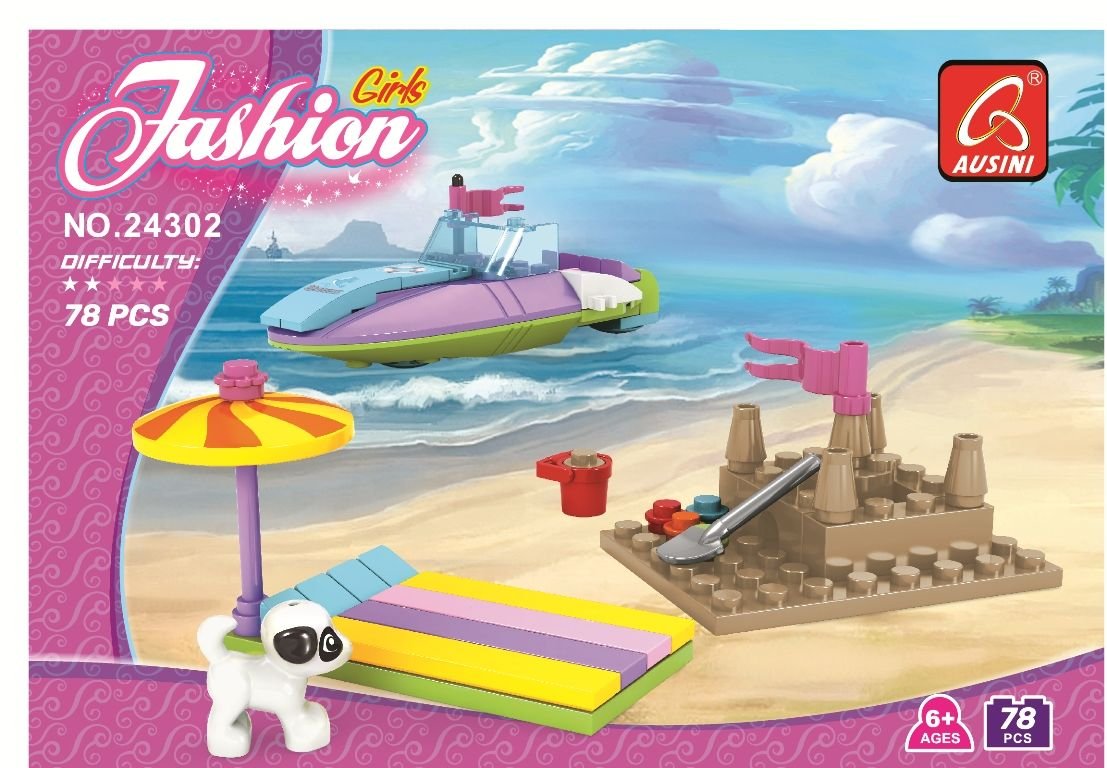 Ausini  Parça Fashion Girls Deniz Eğlencesi