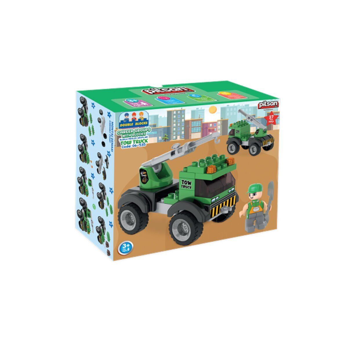 06 535 Bloklu Meslek Grupları -Pilsan Oyuncak - 1 Adet Stokta Model Gönderilir