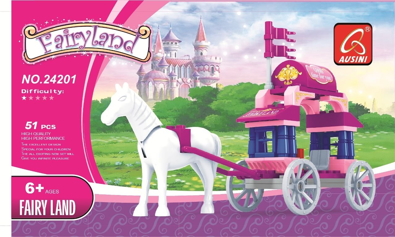 Ausini Fairland  Parça Beyaz Atlı Fayton