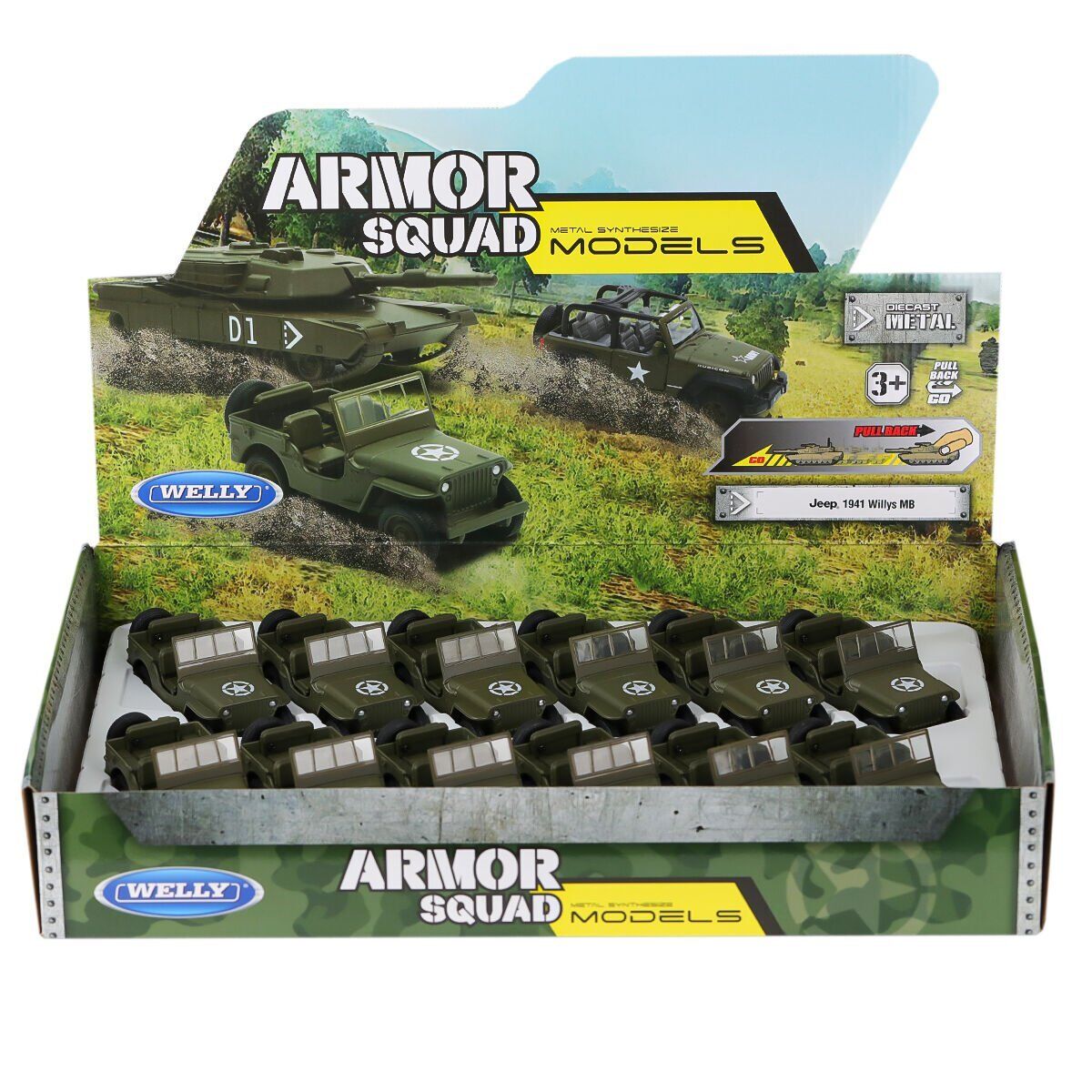 43723 Welly Jeep Willys 1:32 - 1 adet fiyatıdır