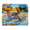 JFR08 Hot Wheels Monster Trucks Dönen Corkscrew Shark Çarpışması