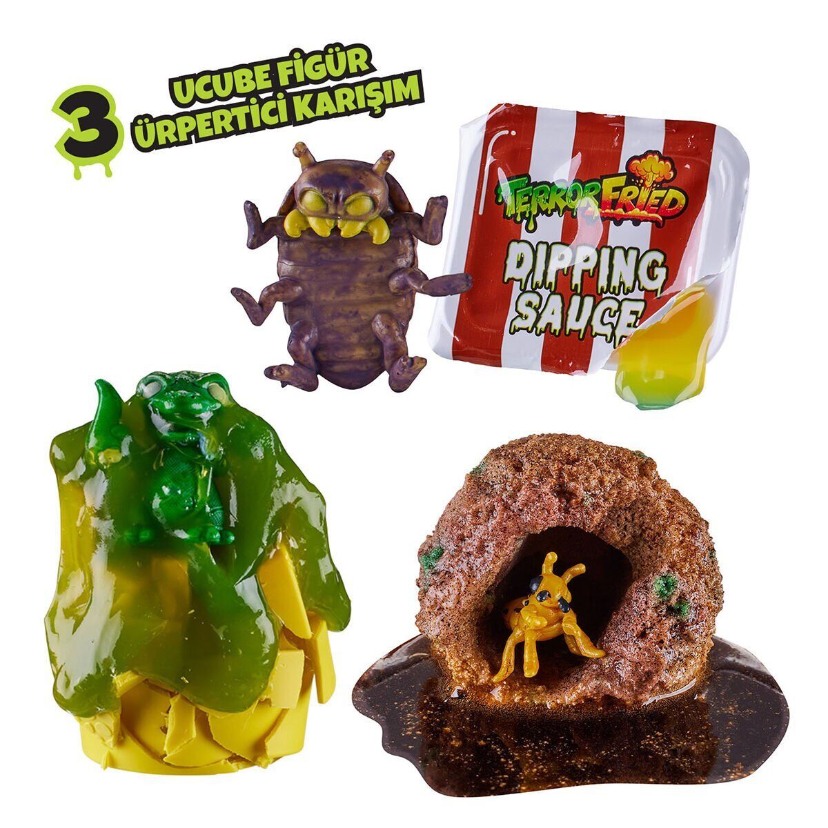 TO 08092 TerrorFried 4'lü Orta Menü ve 3 Gizemli Figür Asorti