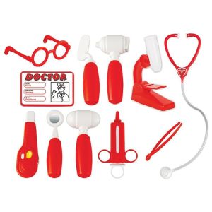 Çantalı Doktor Seti Kırmızı - 03310P-KIRMIZI