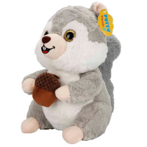 Kurdelalı Peluş Sincap 30 cm S00004776 - 1 Adet Stokta Olan Gönderilir
