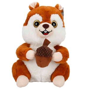 Kurdelalı Peluş Sincap 30 cm S00004776 - 1 Adet Stokta Olan Gönderilir