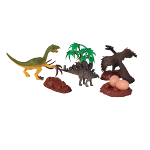 10434255 3Dinozorlar ve Aksesuarlarla Dino Yumurtası, 3'lü