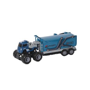 KLX600-377 Sürtmeli Die Cast 4x4 Kapalı Kasa İnşaat Tırı -1 adet stokta olan gönderilir