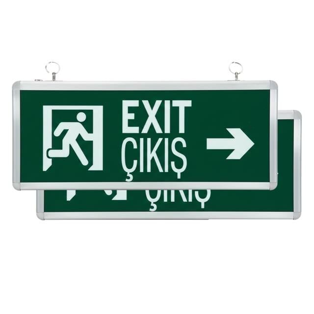 Horoz Robson HL330L 3 Watt 160 Lümen Şarjlı Acil Çıkış Sağ Sol EXIT Levhası Özellikleri (2'li Paket)