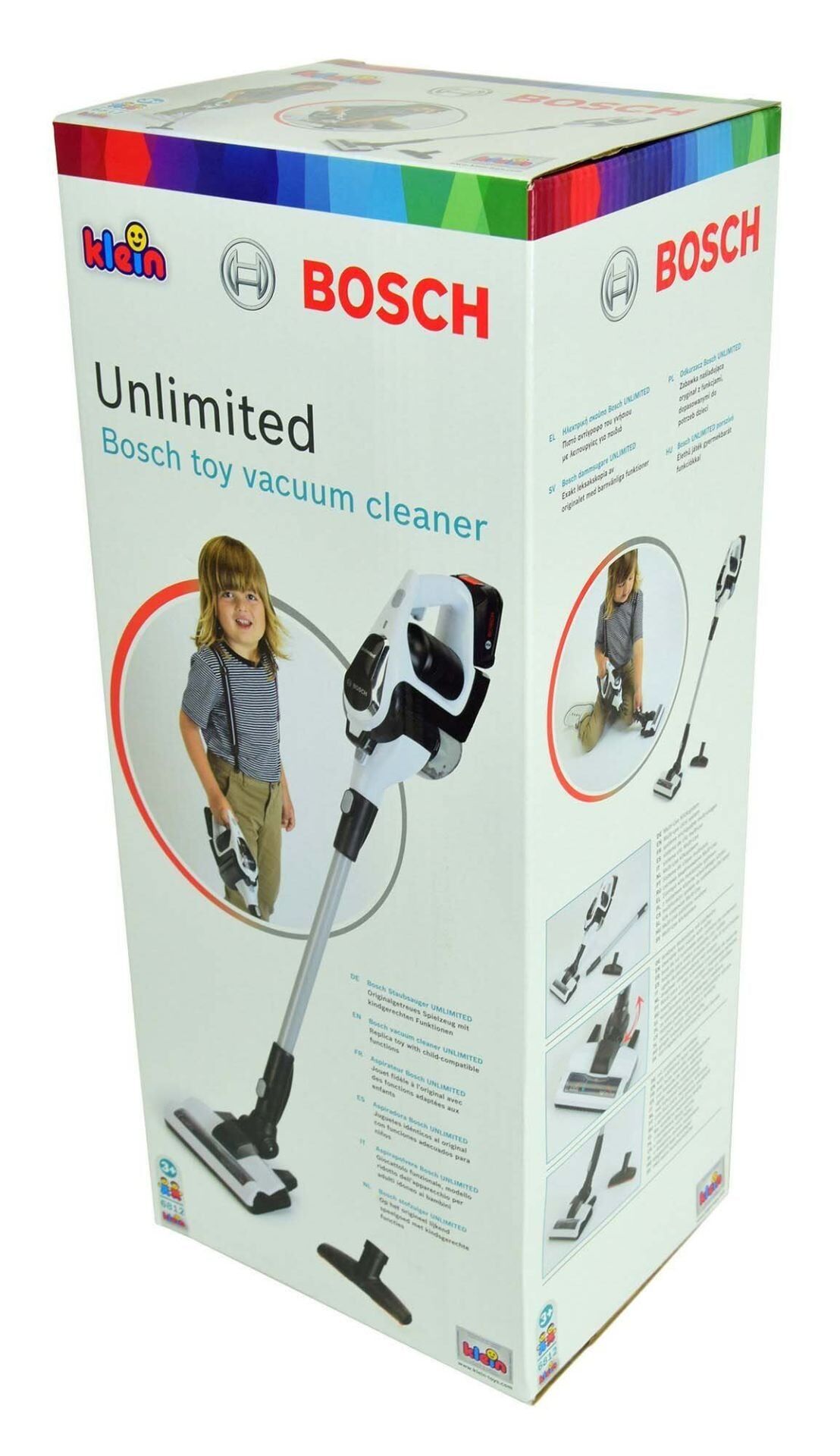 6812 Bosch Oyuncak Beyaz Elektrik Süpürgesi Sesli + Işıklı