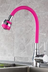 Oynar Başlıklı Tasarruflu Kubar Musluk Borusu ve Başlığı  Pembe