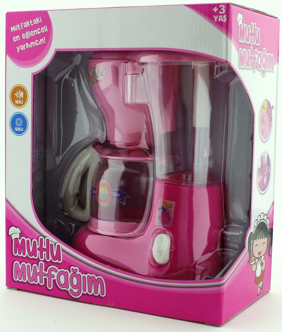 Mutlu Mutfağım Mini Kahve Makinasi Açık Pembe 0037