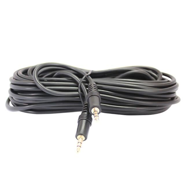 Powermaster PM-13474 Siyah 3.5 Mm Erkek-Erkek 10 Metre Stereo Kablo