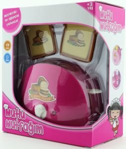 Mini Ekmek Kızartma Makinesi Koyu Pembe 1014