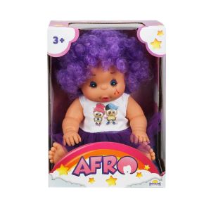 20040 Afro Kıvırcık Saçlı Bebek 23 cm - Stokta Olan Renk Gönderilir