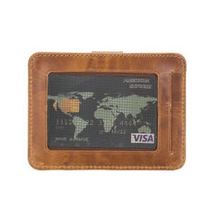 Çok Bölmeli Slim Deri Kartlık BLW019 V18 Taba