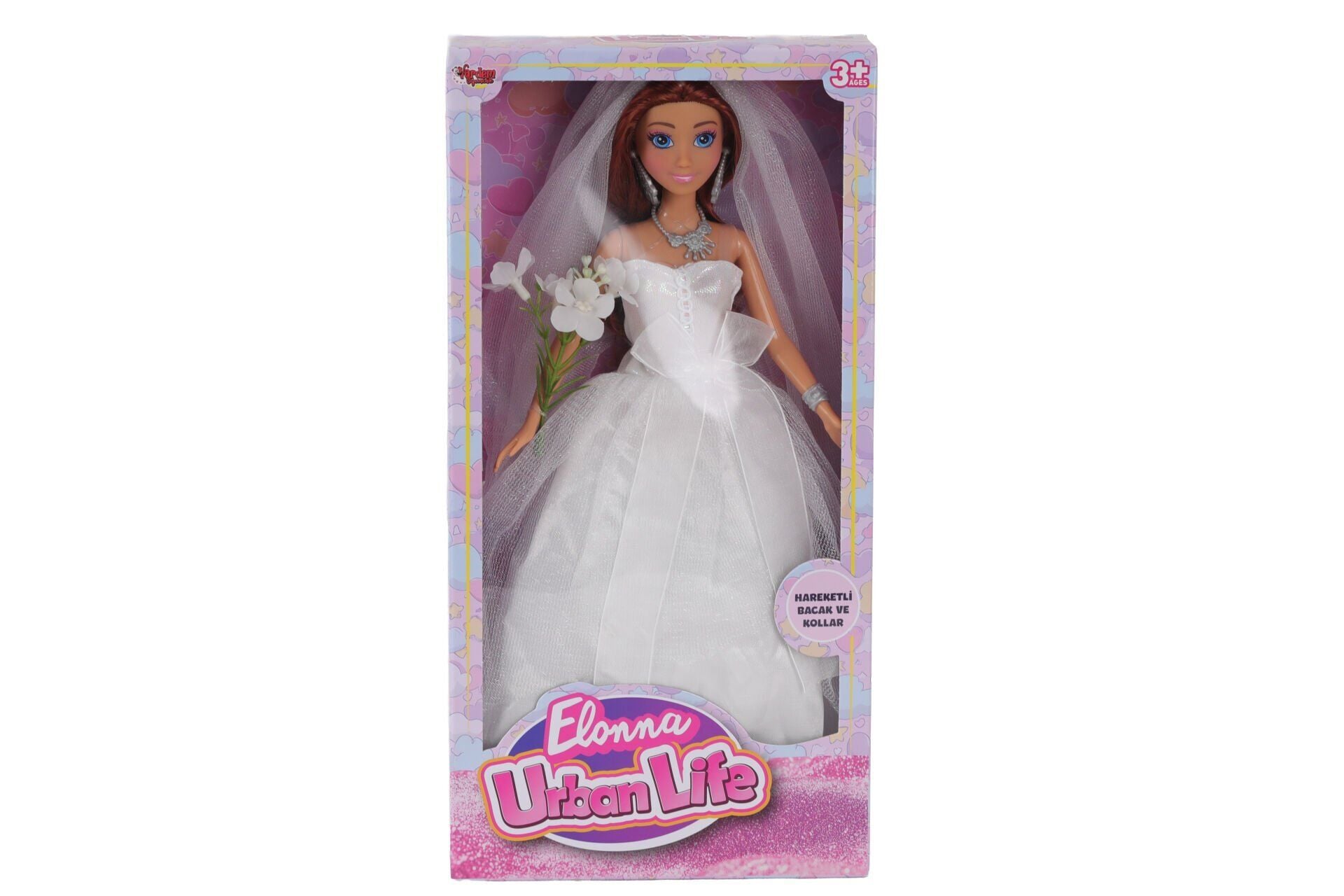WG-661048 KUTULU 29 CM GELİNLİKLİ BEBEK