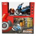 5834 SUN-MYG-MOTOSİKLET 1 14 BMW OFF-ROAD KASKLI FİGÜR PB 3R SES IŞIK  - Stokta Olan Renk Gönderilir