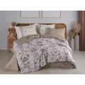 Hobby Çift Kişilik Poplin Nevresim Anabel Gri