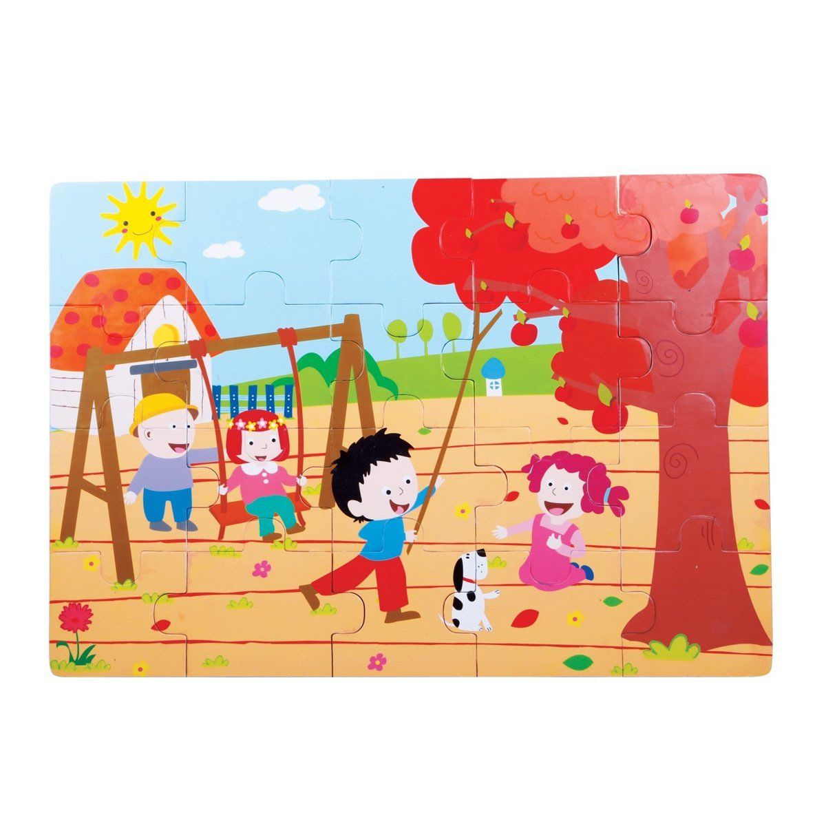 1277-Cs , Sonbahar Ahşap Yer Puzzle