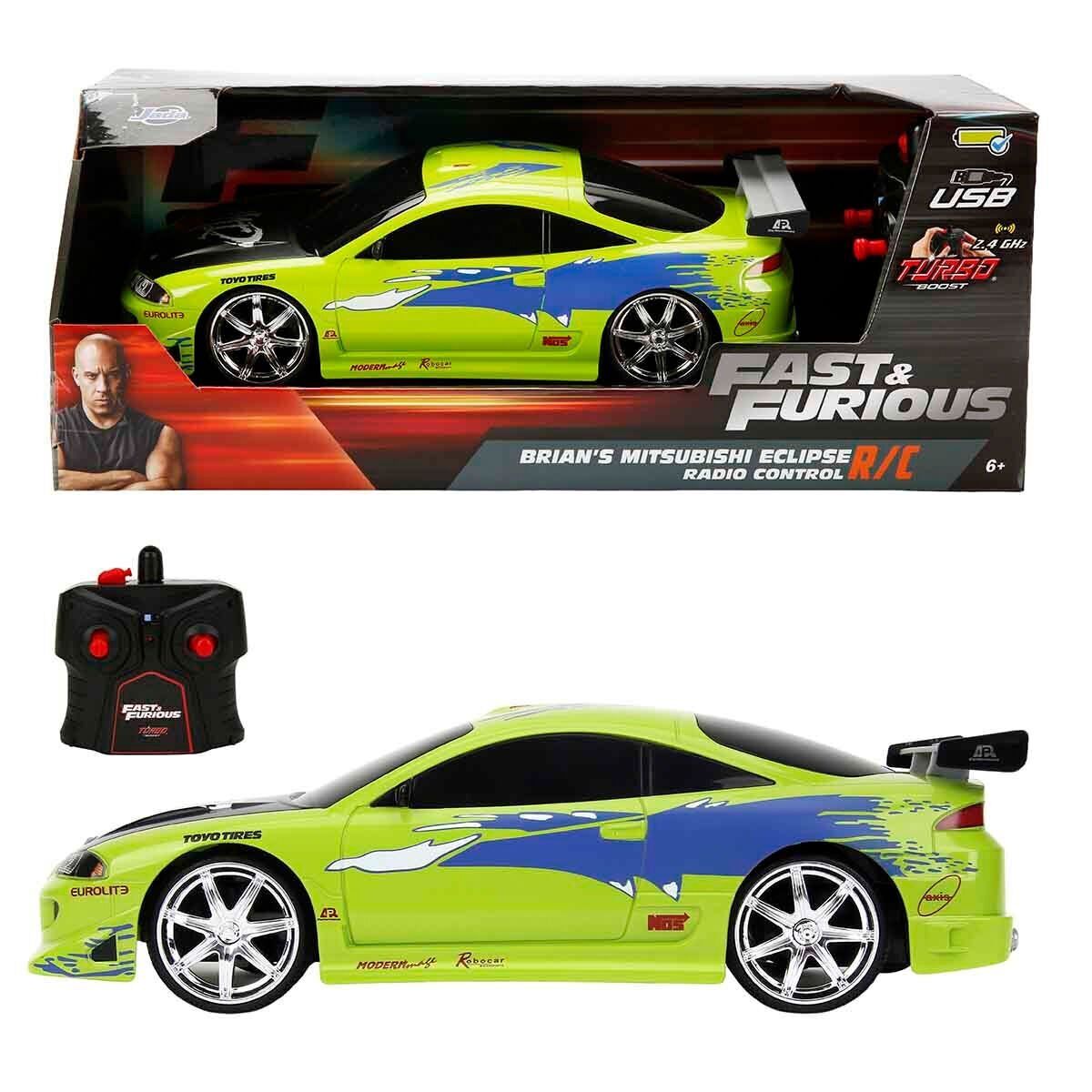 9674 SUN-SIM-JDA-R C ARABA 1 16 FAST FURIOUS MITSUBISHI 1995 2 4GHZ FASTF