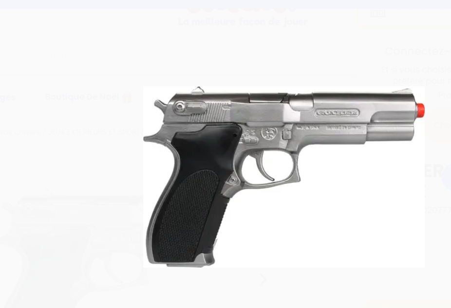 Gonher 8'li Gümüş Metal Polis Koleksiyon Tabancası