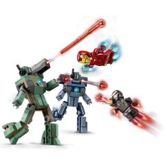 76320 Lego Marvel Iron Man ve War Machine Hammer Dronlara Karşı 204 parça +7 yaş