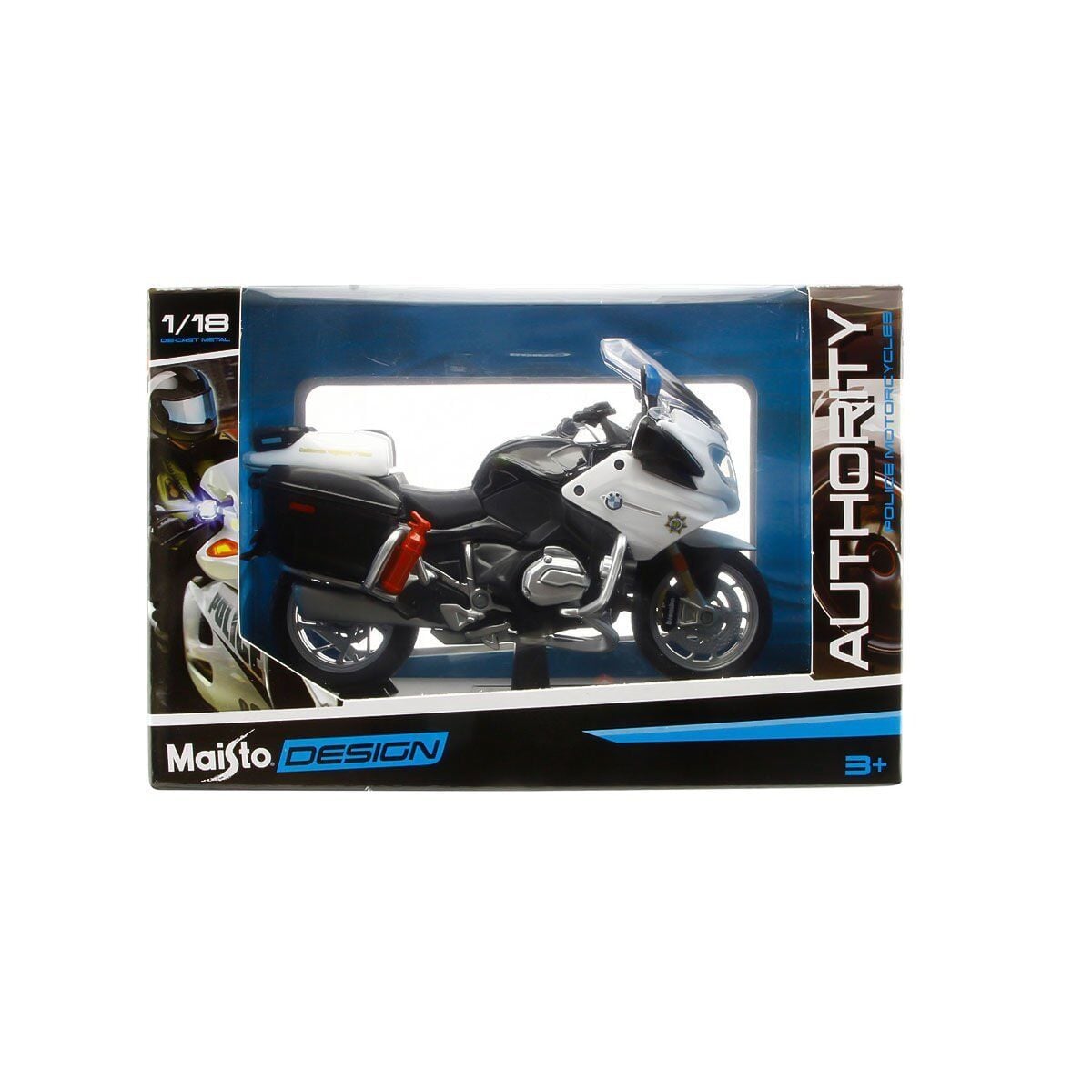 MAY32306 1 18 AUTHORİTY POLİCE MOTOSİKLETLER - Stokta Olan Model Gönderilir